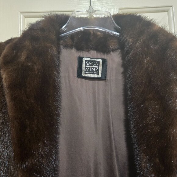 Saga full length 47" mink coat - Picture 11 of 12